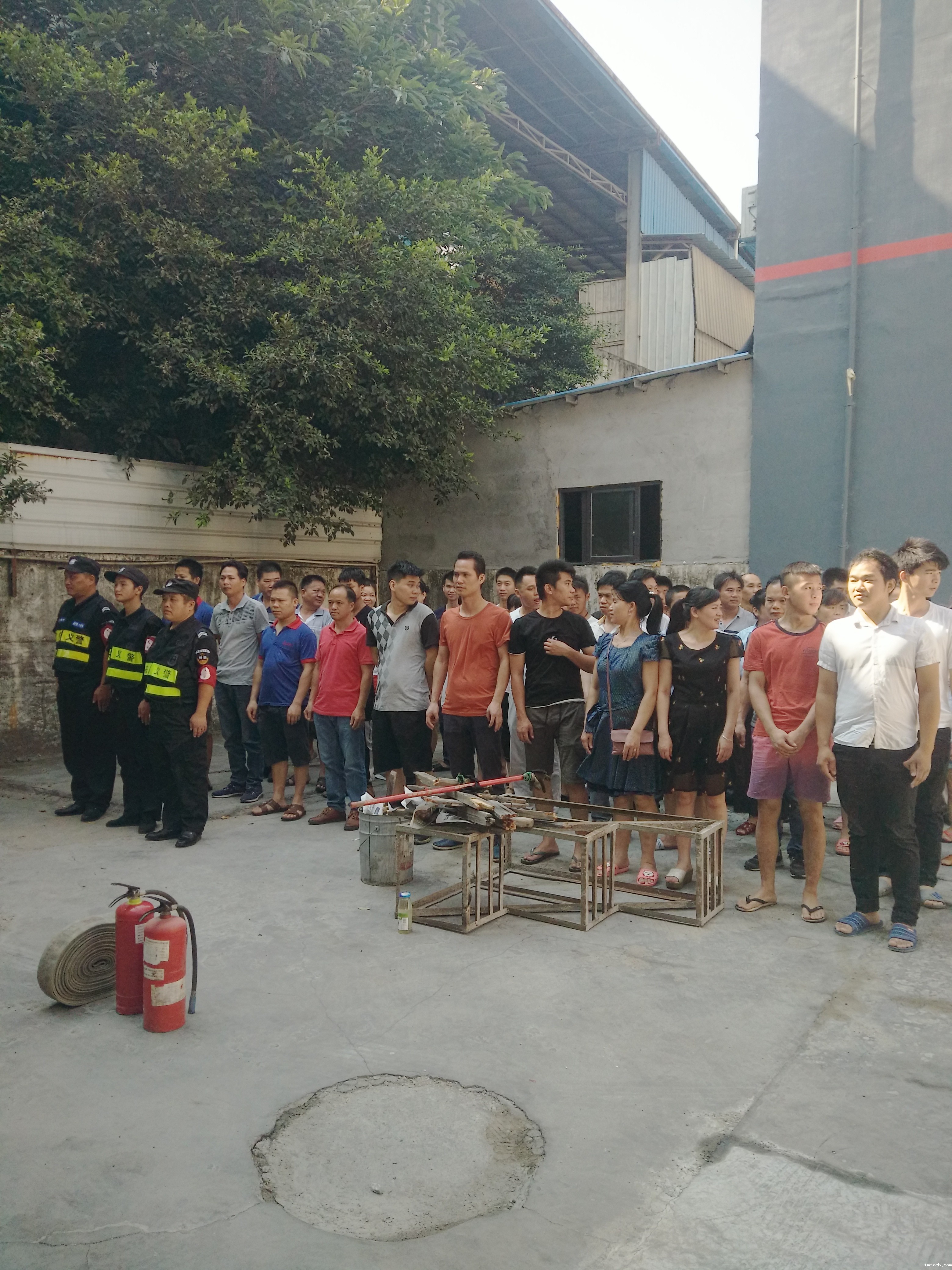 工厂消防演习